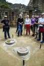 People visit Beautiful hidden city Machu Picchu