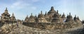 People visit the Borobudur temple, Indonesia Royalty Free Stock Photo