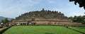 People visit the Borobudur temple in Jogja, Indonesia Royalty Free Stock Photo