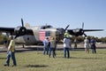 People visit CAF WWII AIR SHOW in Dallas