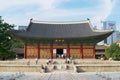 People visit Changgyeong Palace in Seoul, Korea.