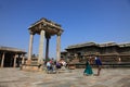 People visit the Chennakeshava temple