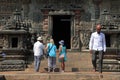 People visit the Chennakeshava temple