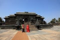 People visit the Chennakeshava temple