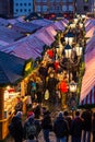 People visit Christmas Market- Nuremberg, Germany Royalty Free Stock Photo
