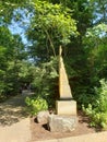 Entrance of Falling Water house in Allegheny Mountains