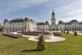 People visit Festetics Palace in Keszthely, Hungary.