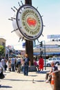 people visit Fishermans Wharf, San Fran Royalty Free Stock Photo