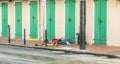 People visit historic building in the French Quarter