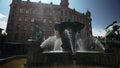 People visit Jarntorget square in Haga district in Gothenburg, Sweden.