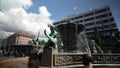 People visit Jarntorget square in Haga district in Gothenburg, Sweden.