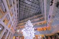 Kitte shopping mall Christmas tree Tokyo Japan