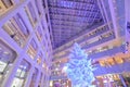 Kitte shopping mall Christmas tree Tokyo Japan