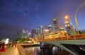 Singapore Merlion cityscape Royalty Free Stock Photo