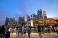 Singapore Merlion cityscape Royalty Free Stock Photo