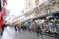 Montmartre shopping street Paris France