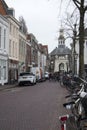 People visit old town in Den Bosch, Netherlands. Leiden is the 6th largest agglomeration in the Netherlands . Royalty Free Stock Photo