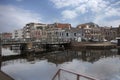 People visit old town in Den Bosch, Netherlands. Leiden is the 6th largest agglomeration in the Netherlands . Royalty Free Stock Photo