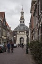 People visit old town in Den Bosch, Netherlands. Leiden is the 6th largest agglomeration in the Netherlands .