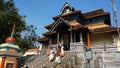 People visit the Parthasarathy temple in Aranmula,Kerala