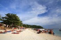 People visit Pattaya beach in Lipe island