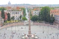 Piazza del Popolo square Rome Italy