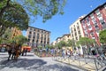 Plaza de Lavapies cityscape Madrid Spain