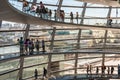 People visit the Reichstag dome in Berlin, Germany Royalty Free Stock Photo