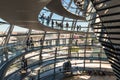 People visit the Reichstag dome in Berlin, Germany Royalty Free Stock Photo