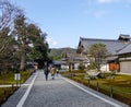 People visit Royal Palace in Kyoto, Japan