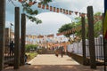 People visit Ruwanwelisaya stupa in Anuradhapura, Sri Lanka.