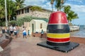 people visit Southernmost Point marker, Key West, Florida, USA