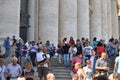 People visit St. Peter`s Basilica at the Vatican