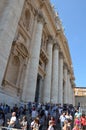 People visit St. Peter`s Basilica at the Vatican