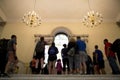 People visit The State House at Boston