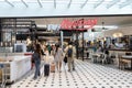 People visit to Kopitiam food court in Singapore