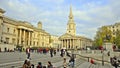 People visit Trafalgar Square