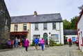 People visit Ulster American Folk Park in Northern Ireland Royalty Free Stock Photo