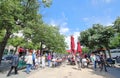 Unter Den Linden shopping  street Berlin Germany Royalty Free Stock Photo