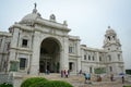 People visit the Victoria Palace in Kolkata, India