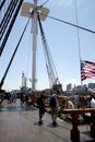 People visit USS Constitution