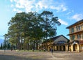 People visit the Yersin Buildings in Dalat, Vietnam