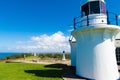 People visiting Crowdy Head Lighthouse, a headland between Forster and Port Macquarie, in New South Wales, Australia