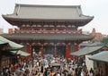 People visiting Famous Senso-ji temple at Asakusa Royalty Free Stock Photo