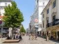 People Visiting And Shopping On Karntner Street In Vienna