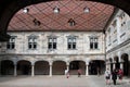 People visiting Time museum in Besancon Royalty Free Stock Photo