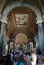 People Visiting the Vatican Art Museum Royalty Free Stock Photo