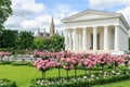 People visiting Volksgarten park and Theseus Temple , Vienna, Au