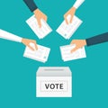 People Vote at Election