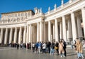 People wait long queue to visit St. Peter's Basilica